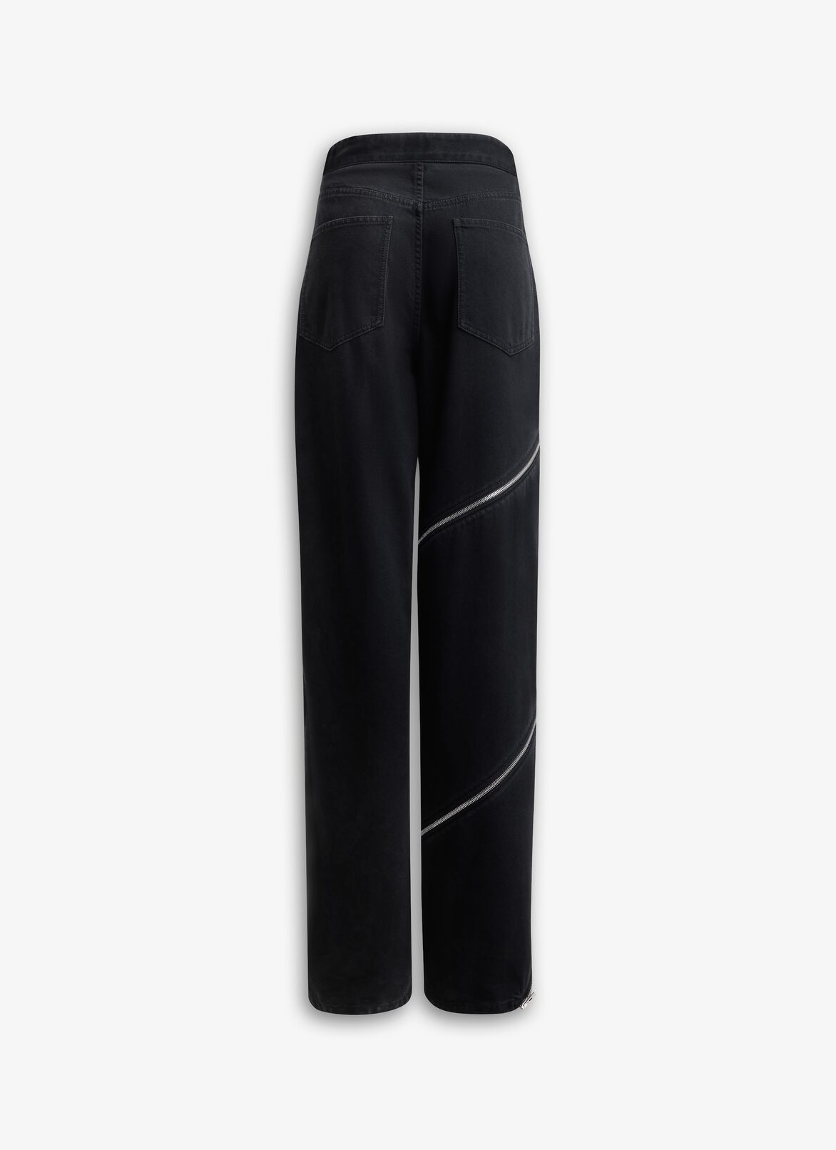 VAQUEROS ESPIRAL DE DENIM ALAÏA NEGRO VAQUEROS ESPIRAL DE DENIM